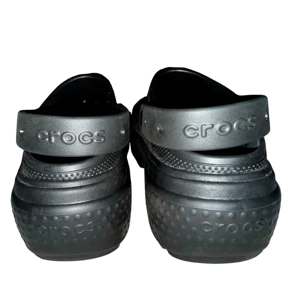 Crocs Stomp Clog Synthetic Black Clogs nwot men’s size 13 platform boot shoes